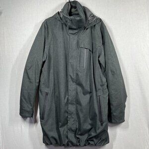 Marmot Jacket Mens Large Gray MemBrain Waterproof Hooded Parka Insulated Winter